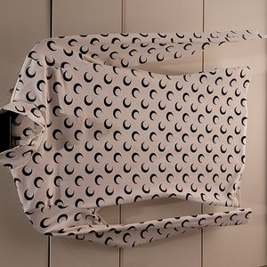 Marine Serre white turtleneck long sleeves top